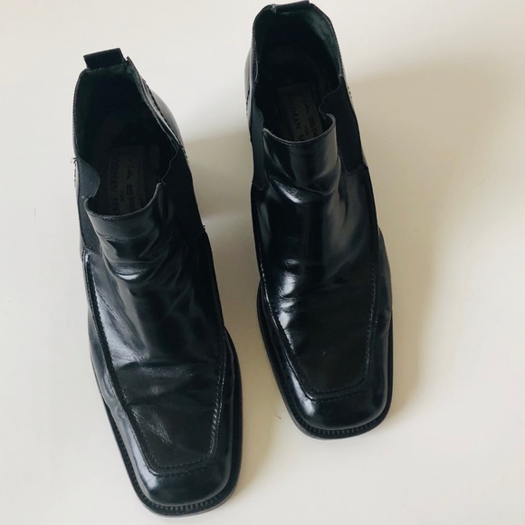 Via Spiga Neiman Marcus Patent Leather Booties Made in Italy #parisfashionweek - Picture 2 of 8